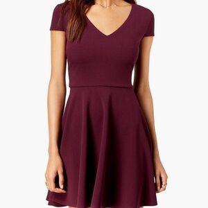 B. Darlin Purple V-neck dress